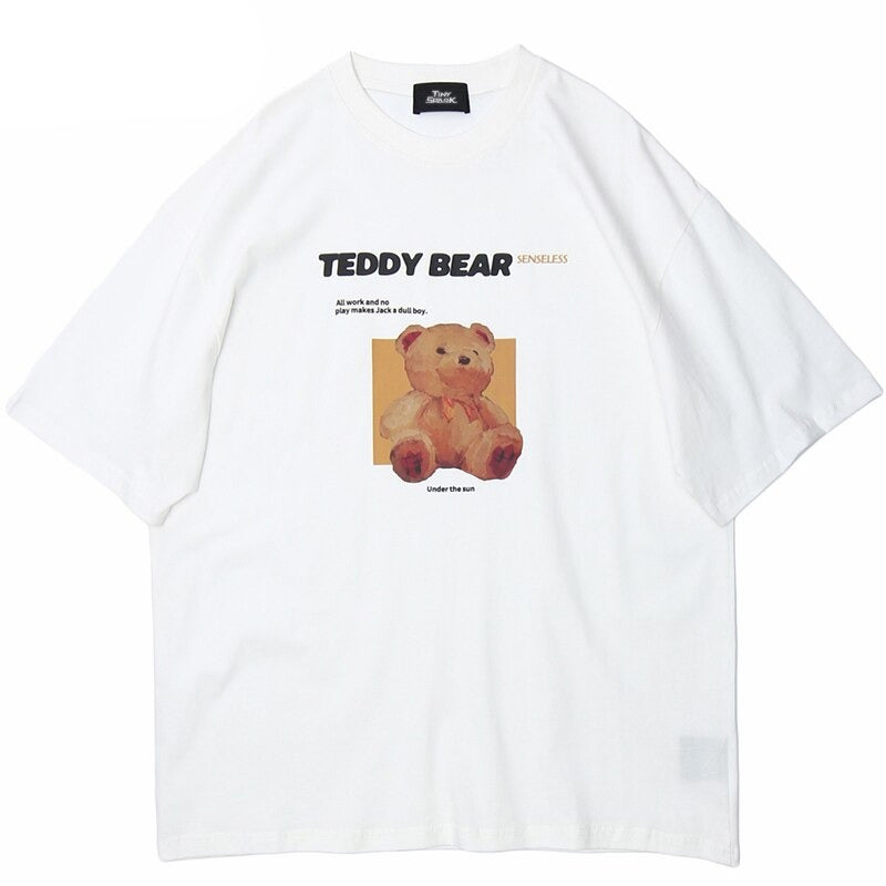 "Teddy Time" Graphic Unisex Streetwear Vintage Women Men Y2K T-Shirt