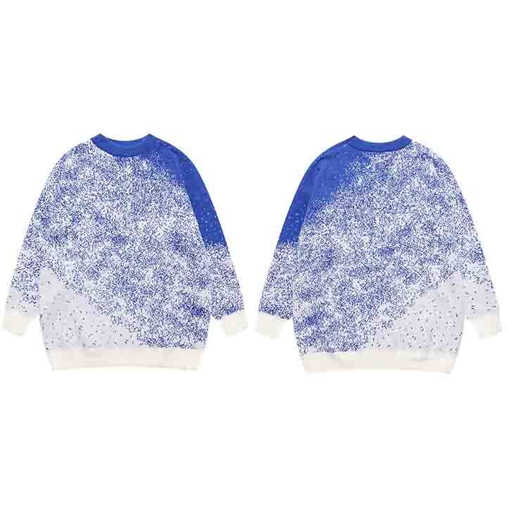 "Starry Night" Graphic Unisex Streetwear Vintage Women Men Y2K Sweater