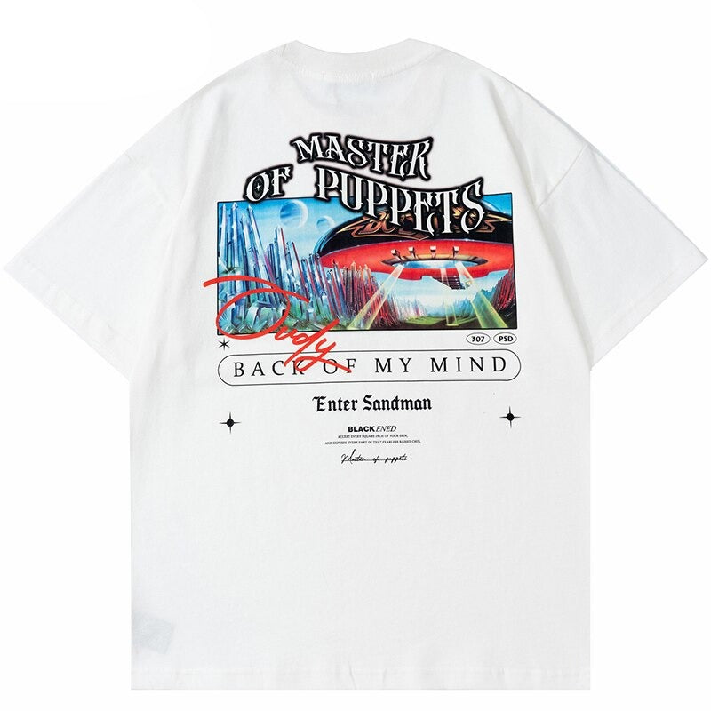 "Mind Scanner" Graphic Unisex Streetwear Vintage Women Men Y2K T-Shirt