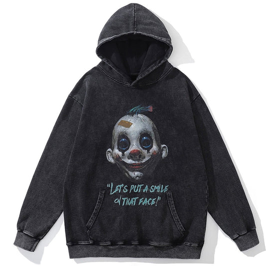 "Clown Face" Unisex Men Women Streetwear Graphic Hoodie
