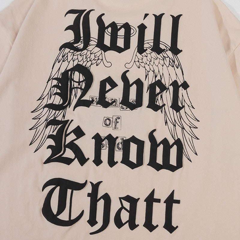 "Never Know" Graphic Unisex Streetwear Vintage Women Men Y2K T-Shirt