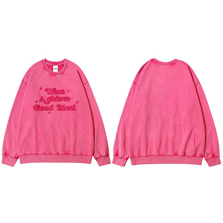 "Achieve Everything" Unisex Men Women Streetwear Graphic Sweatshirt
