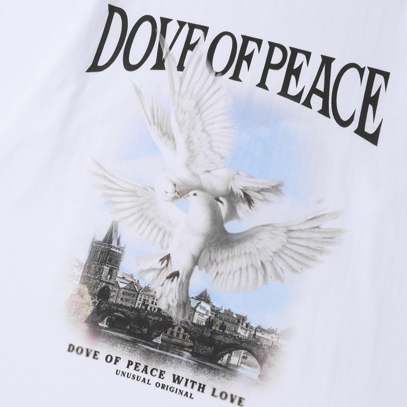 "No Peace" Graphic Unisex Streetwear Vintage Women Men Y2K T-Shirt
