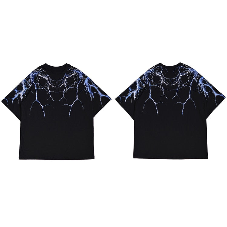 "Thunder Struck" Graphic Unisex Streetwear Vintage Women Men Y2K T-Shirt