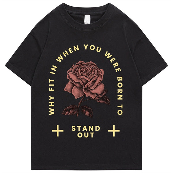 "Stand Out" Graphic Unisex Streetwear Vintage Women Men Y2K T-Shirt