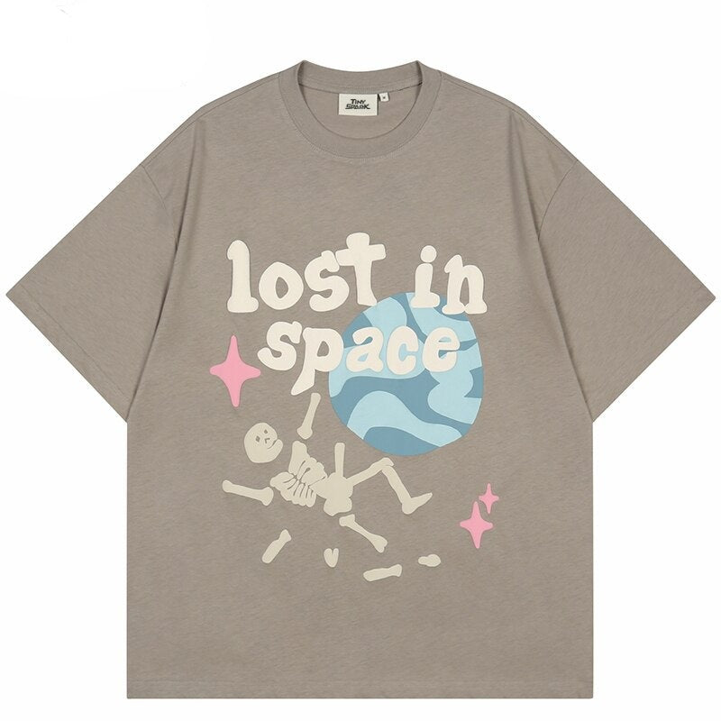 "Stuck In Time" Graphic Unisex Streetwear Vintage Women Men Y2K T-Shirt