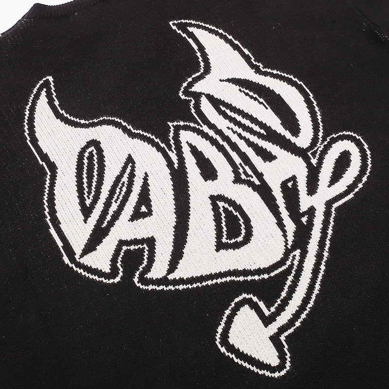 "The Devils Way" Graphic Unisex Streetwear Vintage Women Men Y2K Sweater