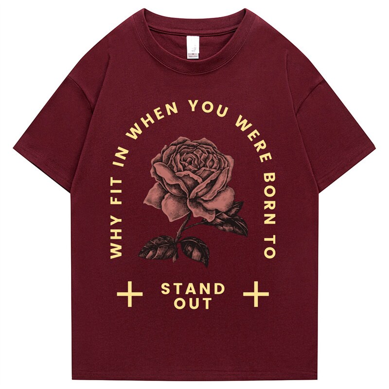 "Stand Out" Graphic Unisex Streetwear Vintage Women Men Y2K T-Shirt