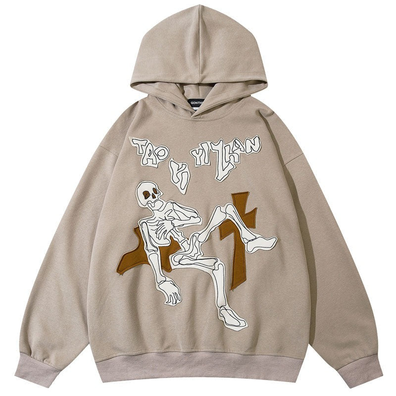 "Laying Still" Graphic Unisex Streetwear Vintage Women Men Y2K Hoodie