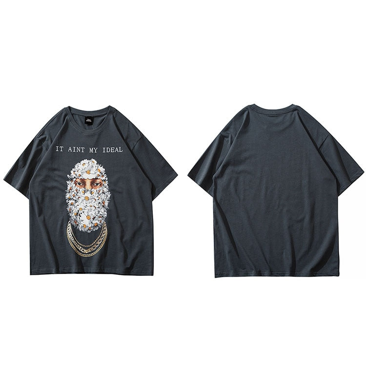 "Just Ideal" Graphic Unisex Streetwear Vintage Women Men Y2K T-Shirt