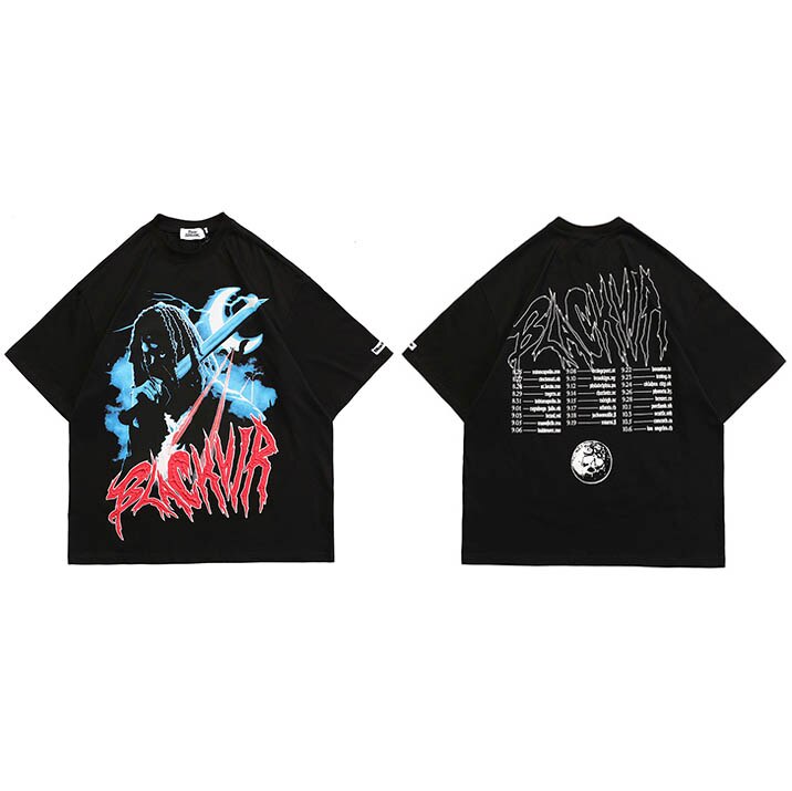 "Moon Slayer" Graphic Unisex Streetwear Vintage Women Men Y2K T-Shirt