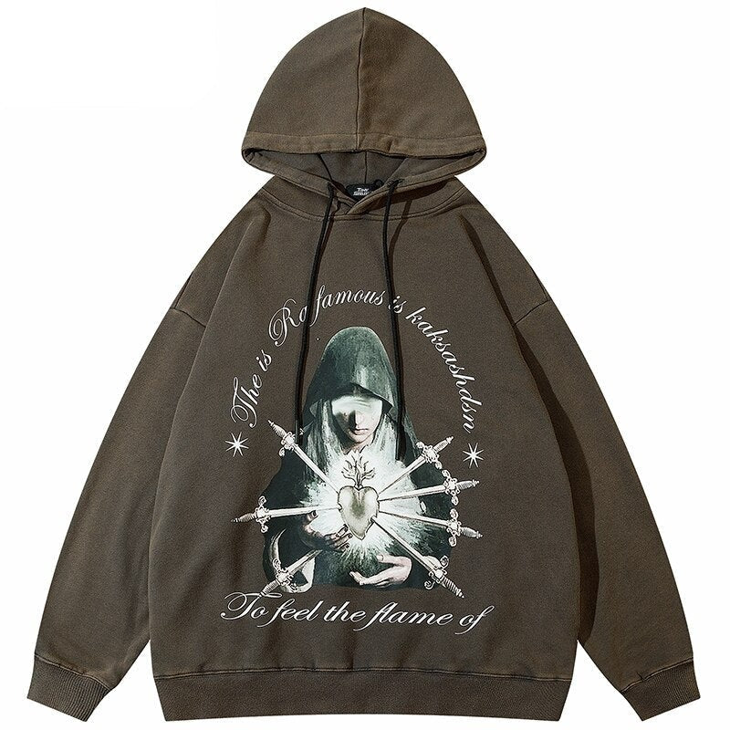 "The Chosen One" Graphic Unisex Streetwear Vintage Women Men Y2K Hoodie