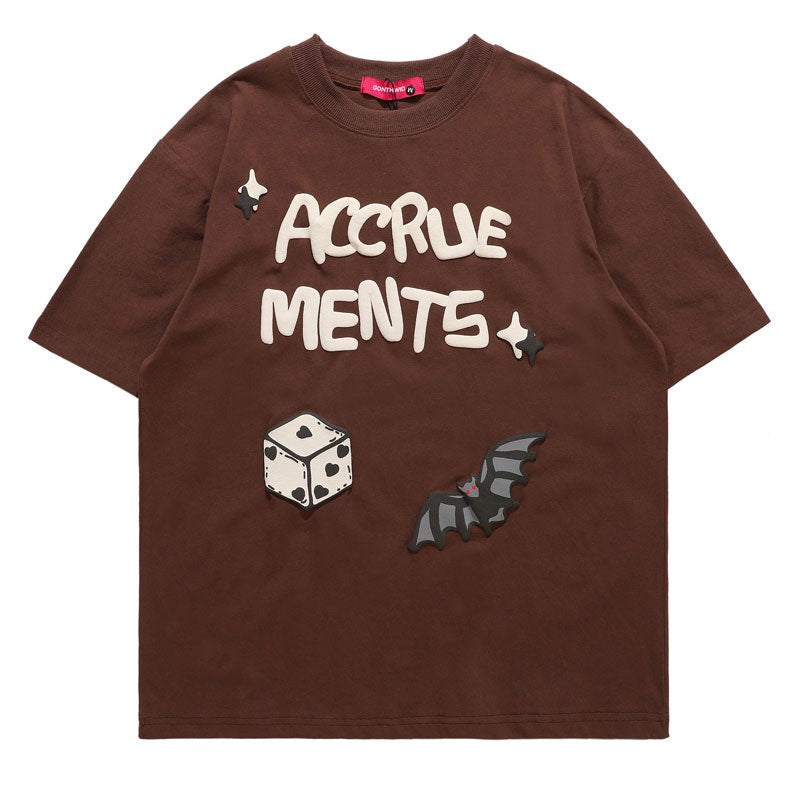 "Roll The Dice" Graphic Unisex Streetwear Vintage Women Men Y2K T-Shirt