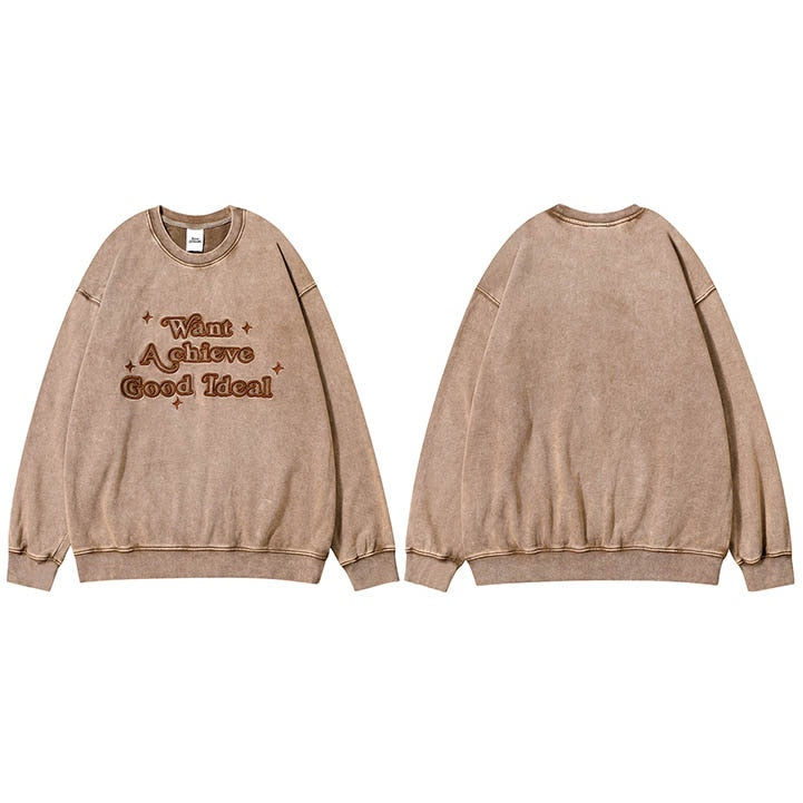 "Achieve Everything" Unisex Men Women Streetwear Graphic Sweatshirt