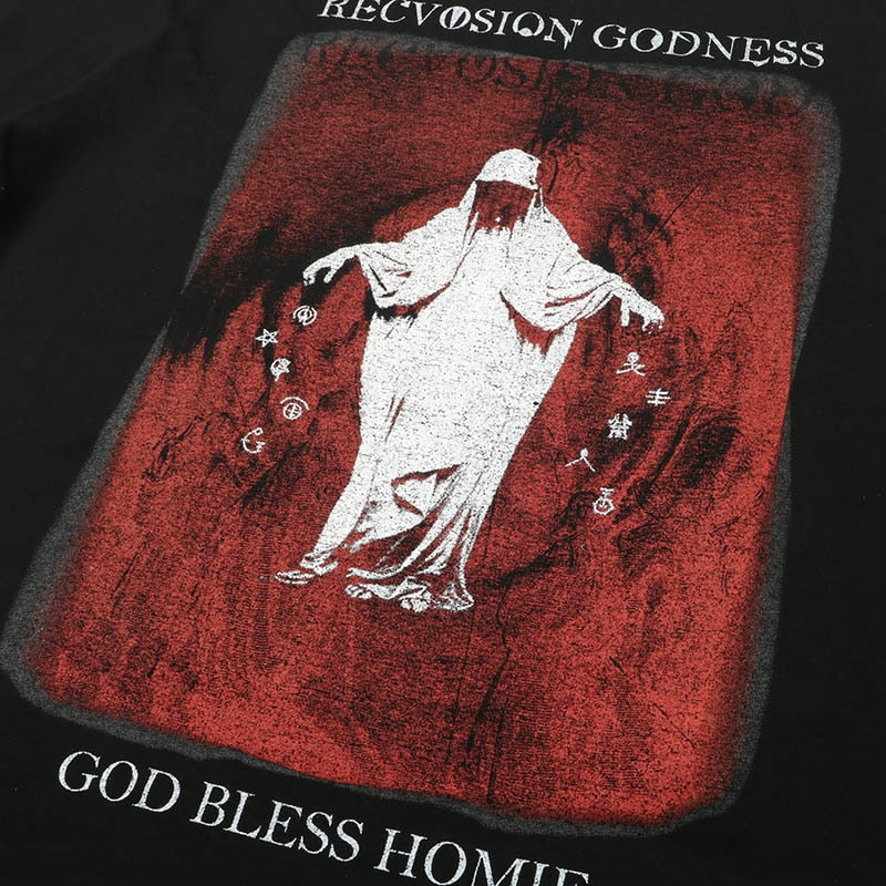 "Godless" Graphic Unisex Streetwear Women Men Y2K T-Shirt
