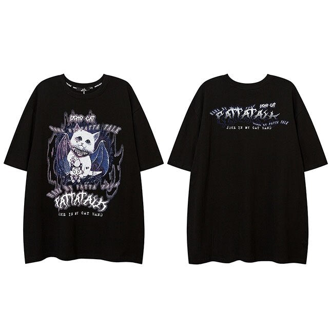 "Scary Hours" Graphic Unisex Streetwear Vintage Women Men Y2K T-Shirt