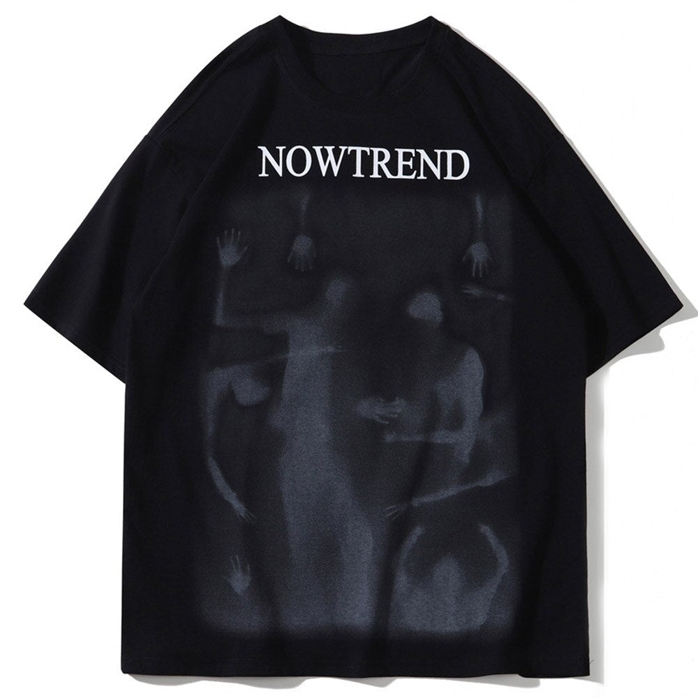 "Sandy Ghost" Graphic Unisex Streetwear Vintage Women Men Y2K T-Shirt
