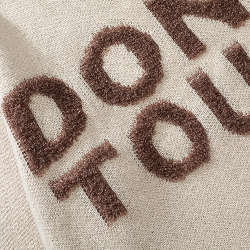 "Don't Touch" Unisex Men Women Streetwear Graphic Sweater