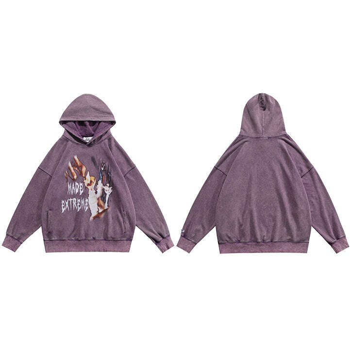 "Blurry Vision" Unisex Men Women Streetwear Graphic Hoodie