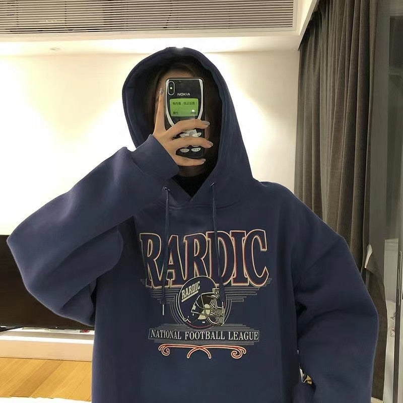 "The Blueprint" Graphic Unisex Streetwear Vintage Women Men Y2K Hoodie