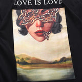 "Love Is All" Graphic Unisex Streetwear Vintage Women Men Y2K T-Shirt