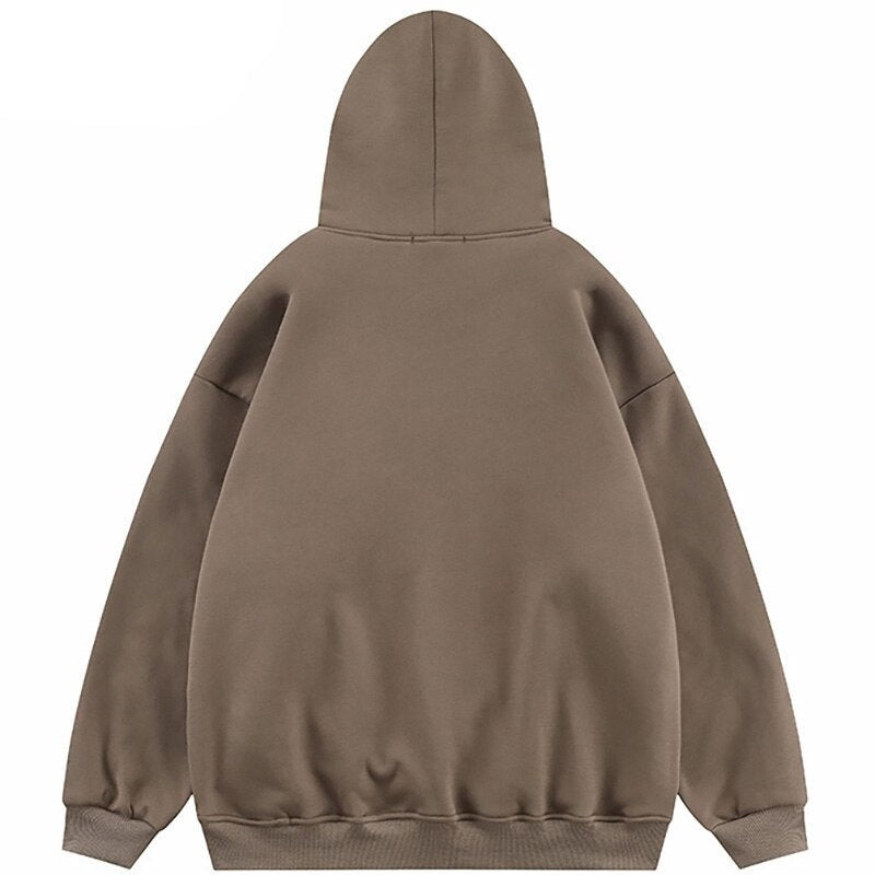 "Open Handouts" Graphic Unisex Streetwear Vintage Women Men Y2K Hoodie