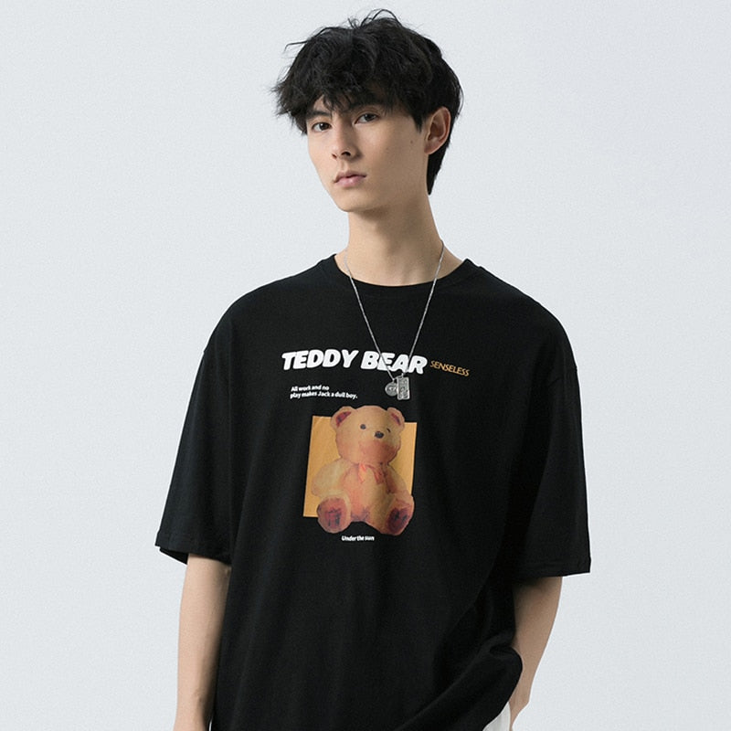 "Teddy Time" Graphic Unisex Streetwear Vintage Women Men Y2K T-Shirt