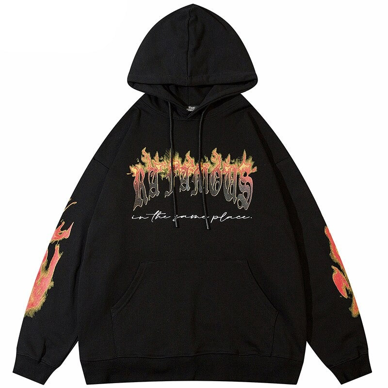 "Righteous" Graphic Unisex Streetwear Vintage Women Men Y2K Hoodie