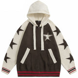 "Retro Stars" Graphic Unisex Streetwear Vintage Women Men Y2K Hoodie