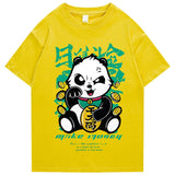 "Rich Panda” Graphic Unisex Streetwear Vintage Women Men Y2K T-Shirt