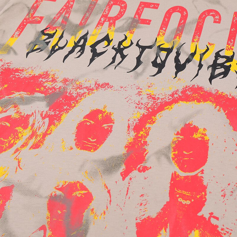 "Straight Focus" Graphic Unisex Streetwear Vintage Women Men Y2K T-Shirt