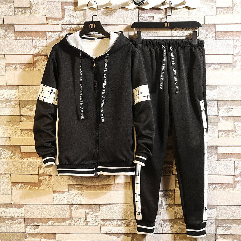 "Slick Set" Graphic Unisex Streetwear Vintage Women Men Y2K Track Suit Collection