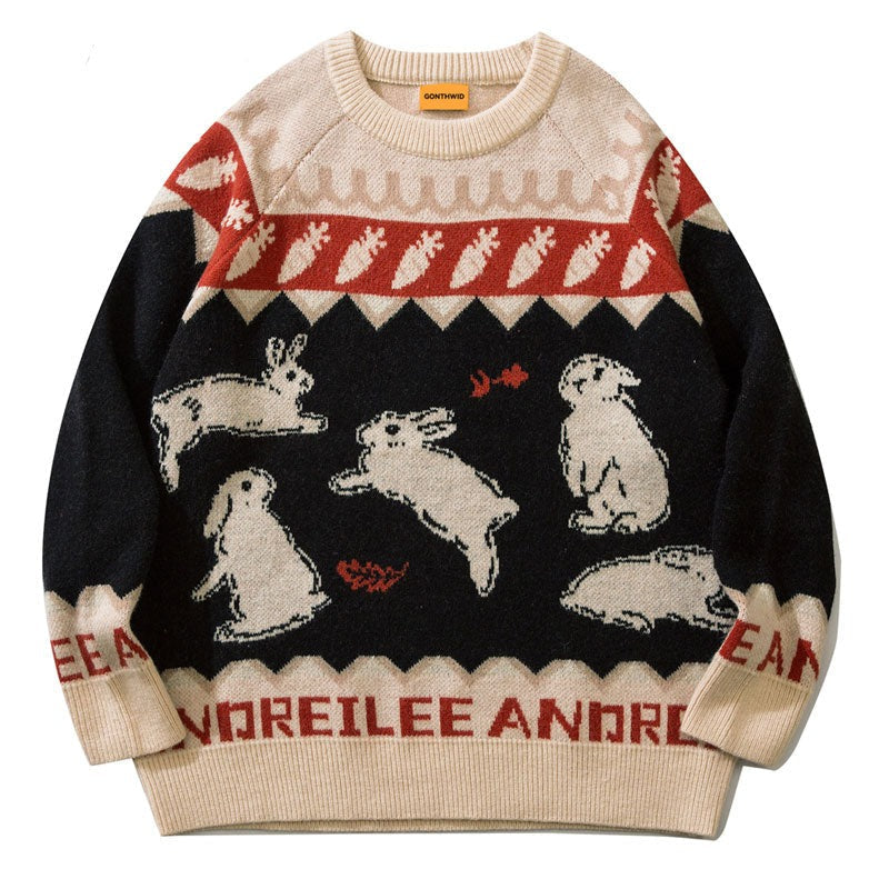 "Become Freely" Graphic Unisex Streetwear Vintage Women Men Y2K Sweater
