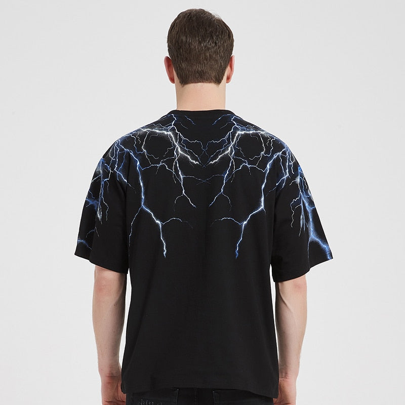 "Thunder Struck" Graphic Unisex Streetwear Vintage Women Men Y2K T-Shirt