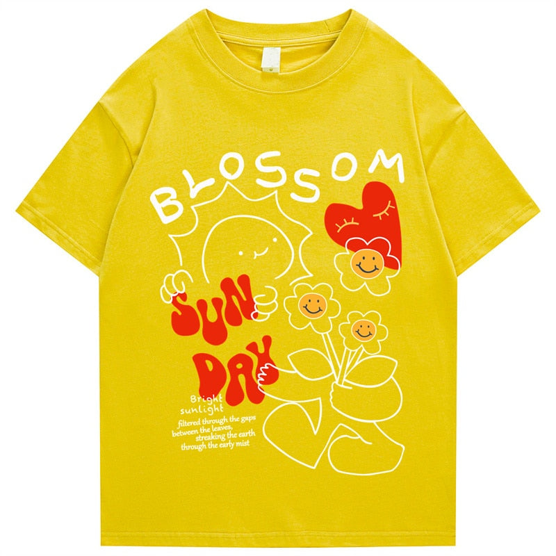"Blossom" Men Women Streetwear Unisex Graphic T-Shirt