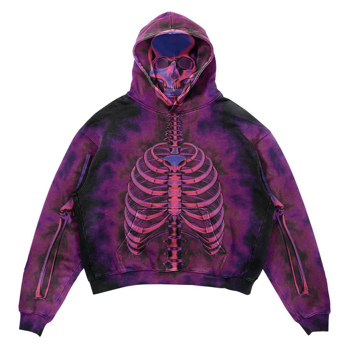 Dark gothic hoodie with retro Y2K spirit, heavyweight feel and durable stitching, a versatile piece for skate, alt, and urban outfits all season.
