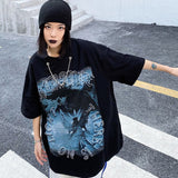 "Dark Wonderland" Unisex Streetwear Men Women Graphic T-Shirt