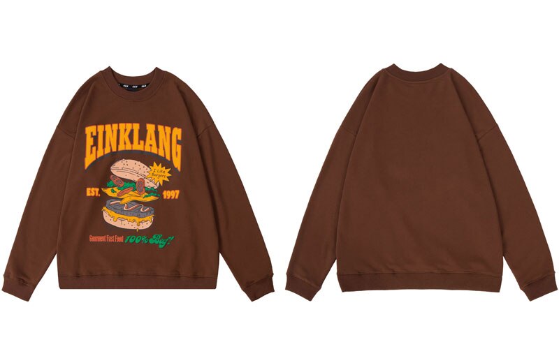"Sandwich" Graphic Unisex Streetwear Vintage Women Men Y2K Hoodie