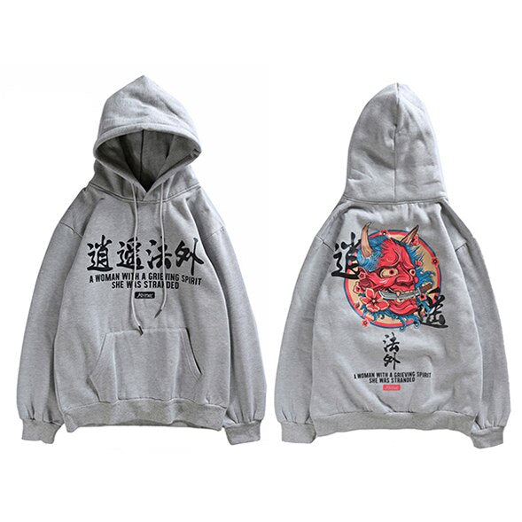 "The Devil You Know" Graphic Unisex Streetwear Vintage Women Men Y2K Hoodie