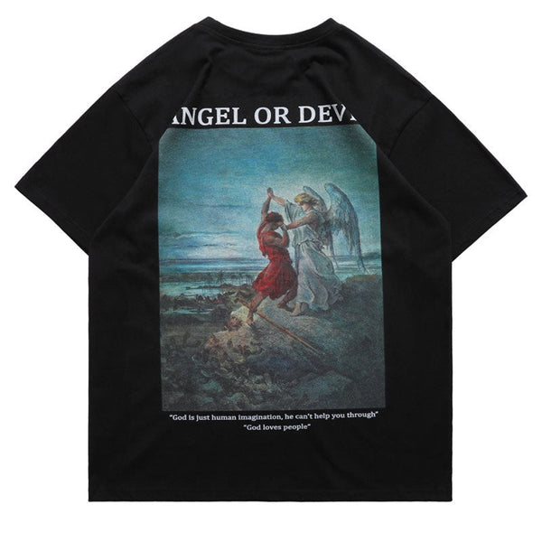 "Gates of Heaven" Graphic Unisex Streetwear Vintage Women Men Y2K T-Shirt