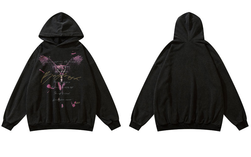 "Left In The Bottom" Graphic Unisex Streetwear Vintage Women Men Y2K Hoodie