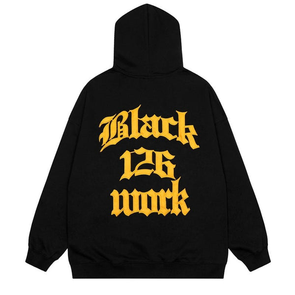 "Back To Work" Unisex Men Women Streetwear Graphic Hoodie