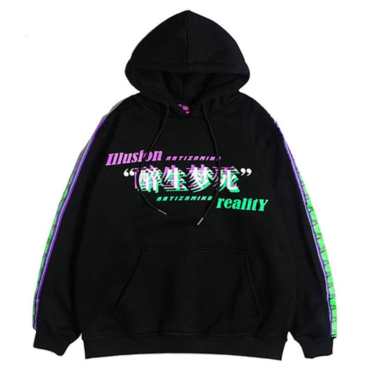 "Dark Reality" Unisex Men Women Streetwear Graphic Hoodie