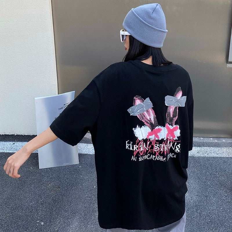 "Crossed Vision" Unisex Men Women Streetwear Graphic T-Shirt