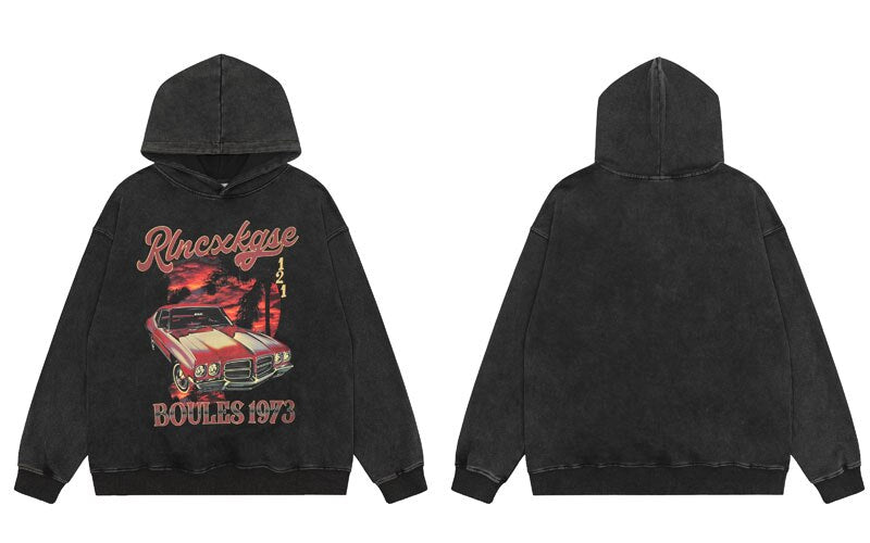 "Road Runner" Graphic Unisex Streetwear Vintage Women Men Y2K Hoodie