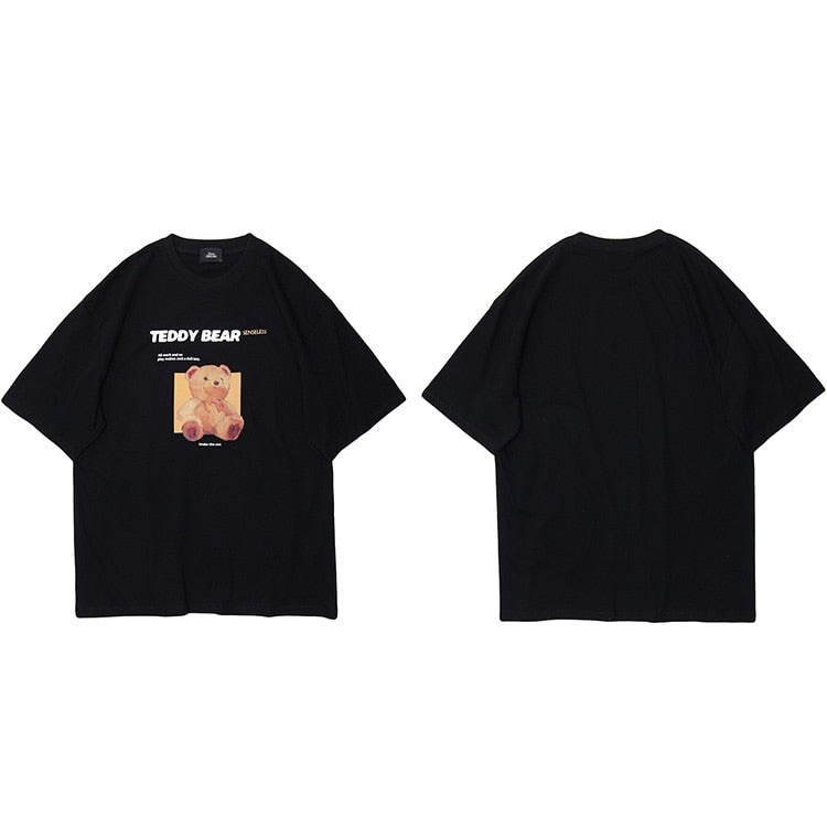 "Teddy Time" Graphic Unisex Streetwear Vintage Women Men Y2K T-Shirt