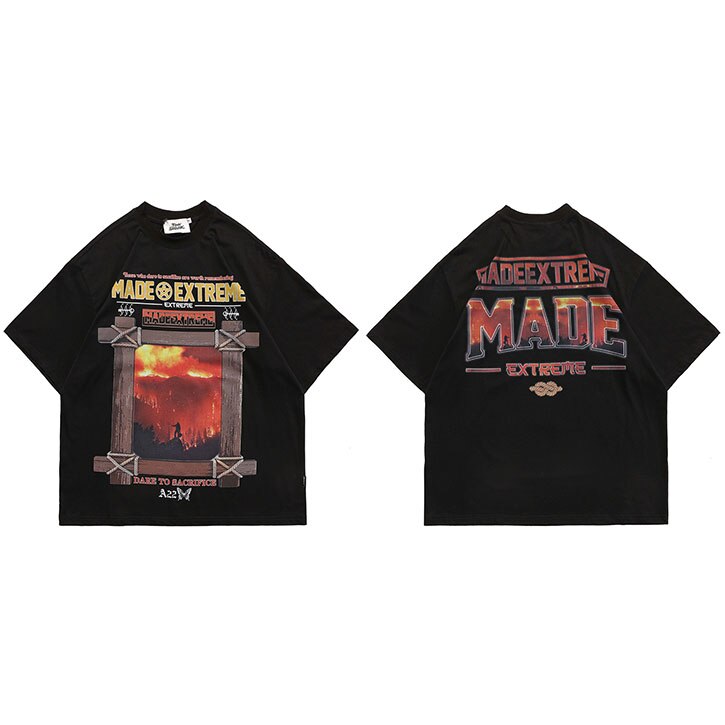 "House Ahead" Graphic Unisex Streetwear Women Men Y2K T-Shirt