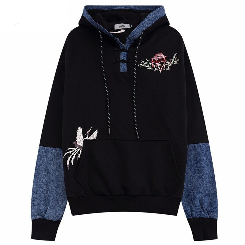"Crane Follower" Unisex Men Women Streetwear Graphic Hoodie
