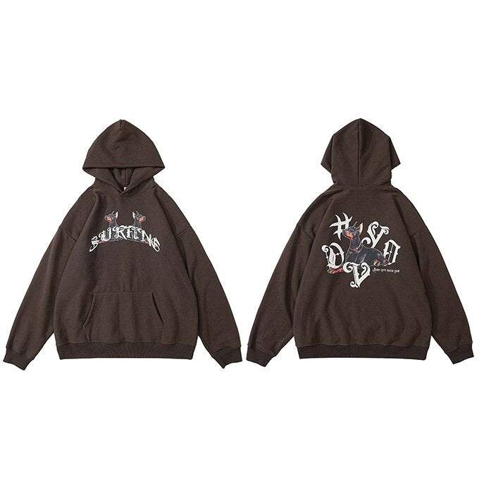 "First Down" Graphic Unisex Streetwear Vintage Women Men Y2K Hoodie