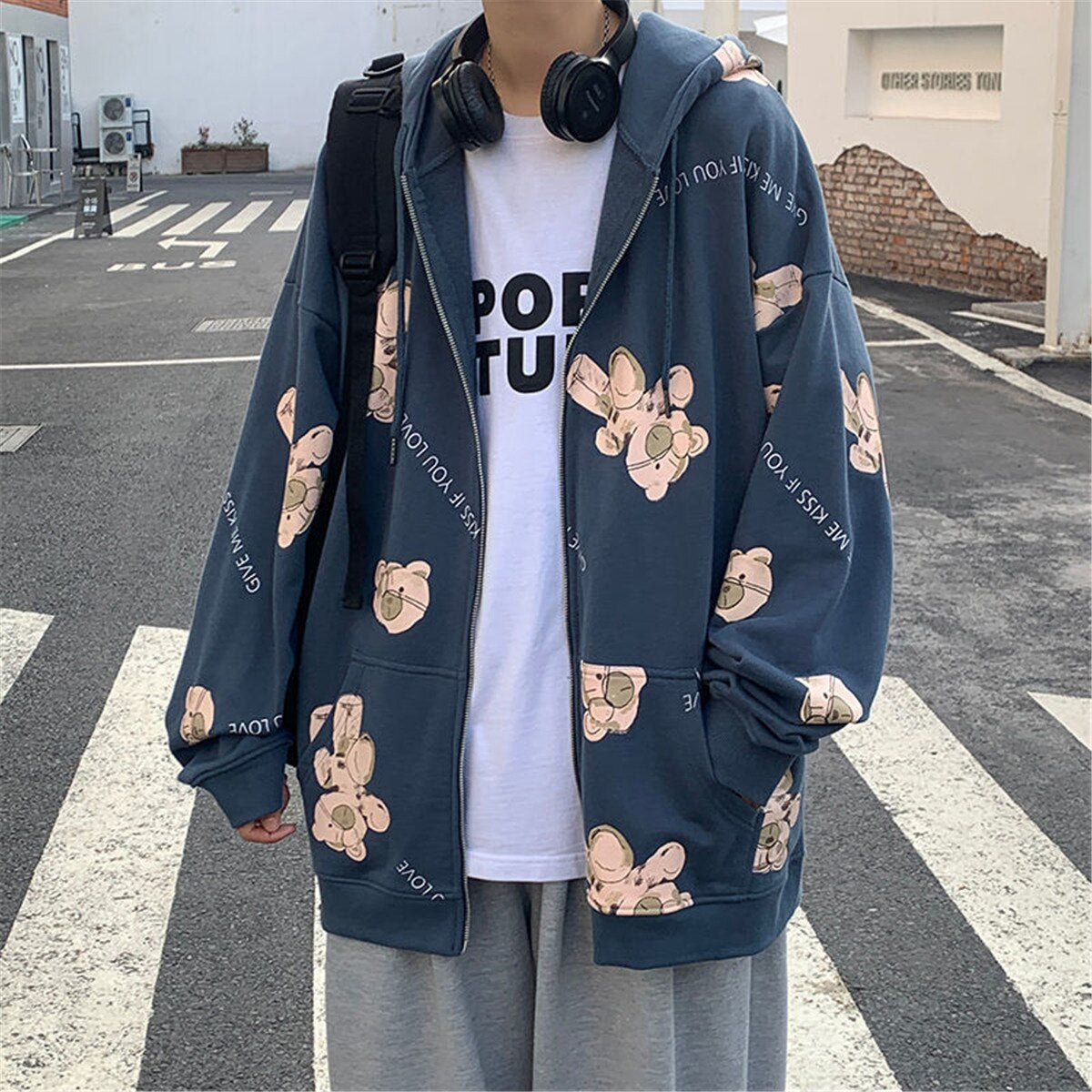 "Going Backwards" Unisex Men Women Streetwear Graphic Hoodie